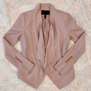 BCBG MaxAzria Aubree Blush Collared Jacket